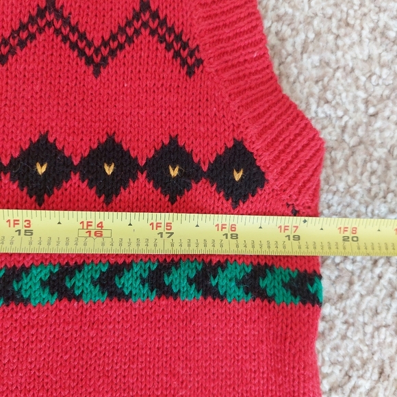 Alfred Dunner Vintage Scottie Dog Novelty Sweater Vest Size Medium Petite - Picture 5 of 8